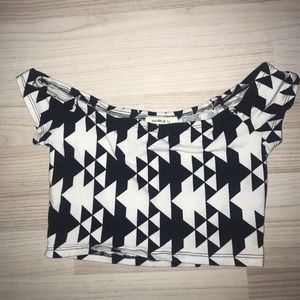 Off the shoulder crop top